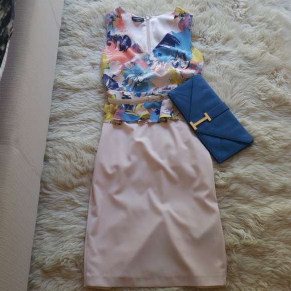 Pencil Skirt Style Dress | BEBE - Picture 3 of 4